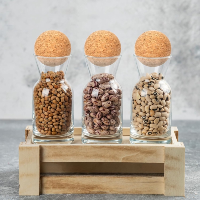 Bottle Stopper Set - ชุดจุกไม้ก๊อกบอลขนาด 2.4 นิ้วจำนวน 2 ชิ้นจุกตกแต่งสำหรับขวดไวน์