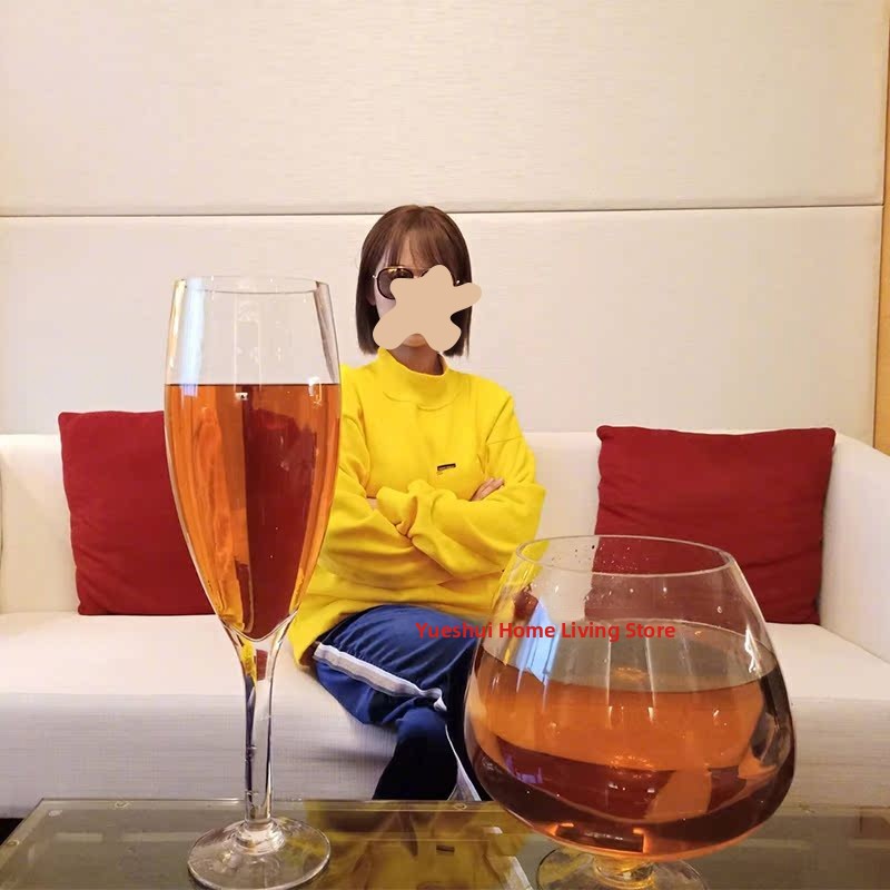Wine Beer Foot - แก้วเบียร์แก้วใหญ่ แก้วแชมเปญสุดหรู แก้วไวน์พร้อมฐาน แจกันดอกไม้ตกแต่งสร้างสรรค์ แก้วเครื่องดื่มทรงสูง