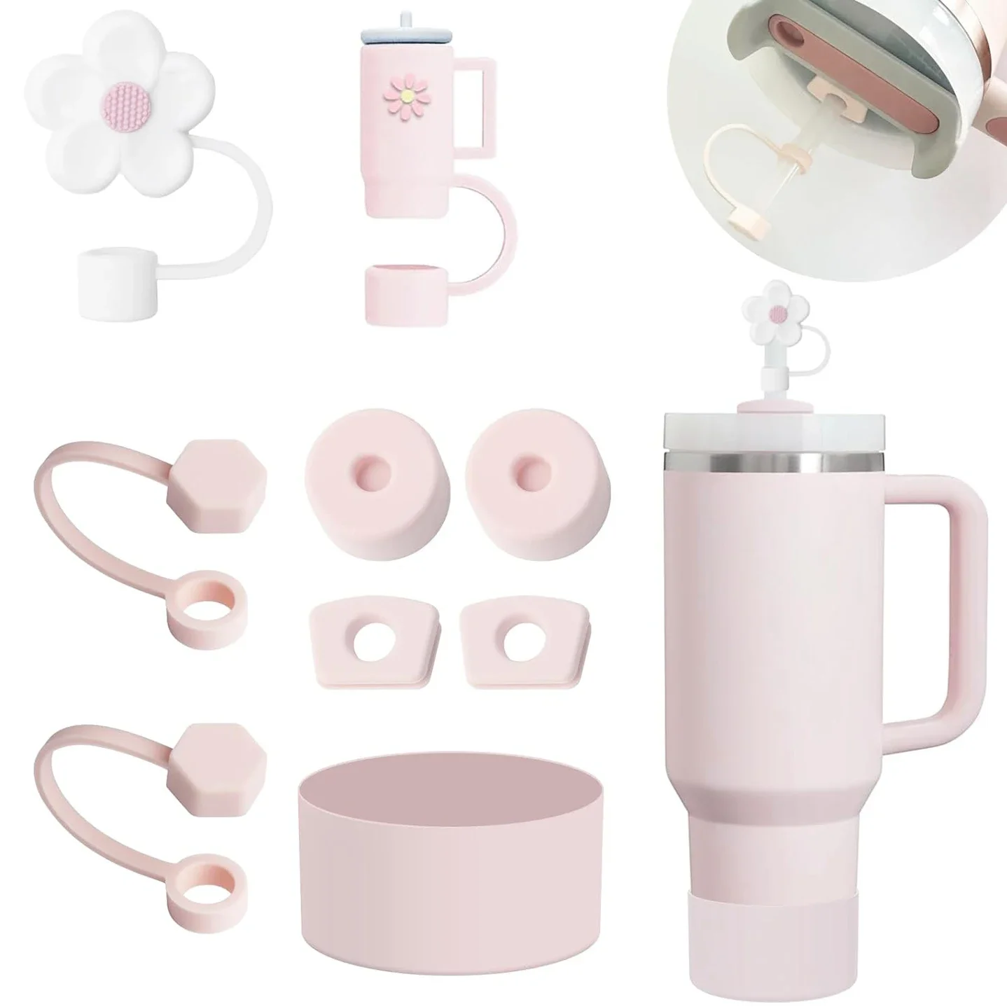 Bottle Stopper Set - 9 ชิ้นรั่วไหลหลักฐาน Stopper ชุดสําหรับถ้วย 6 ชิ้นรั่วไหล