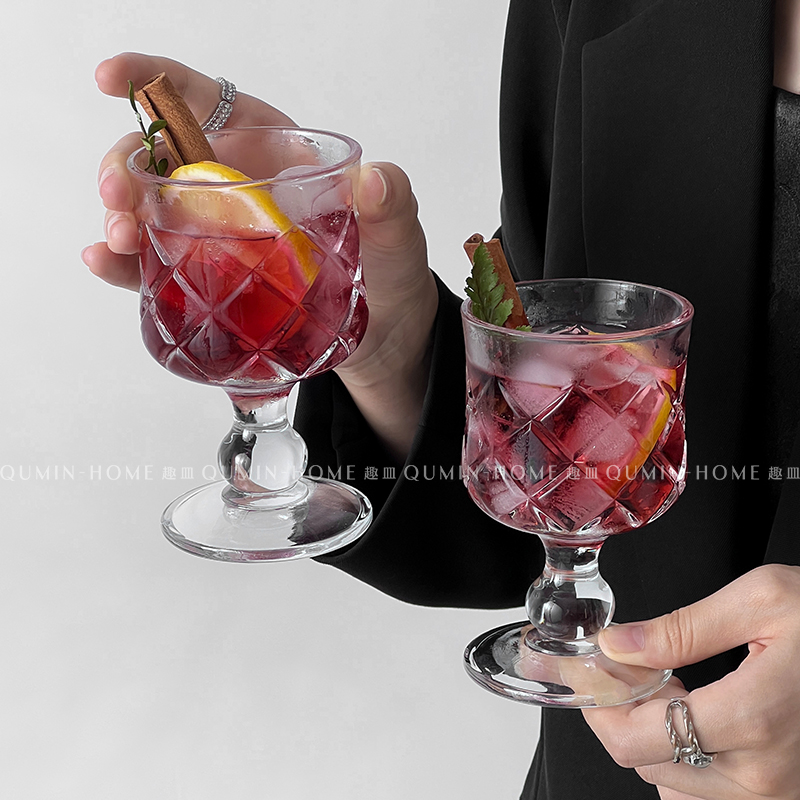 Wine Beer Foot - Lingge แก้วไวน์แดงร้อนระดับไฮเอนด์ที่มีเท้าสั้นสําหรับใช้ในบ้านใหม่