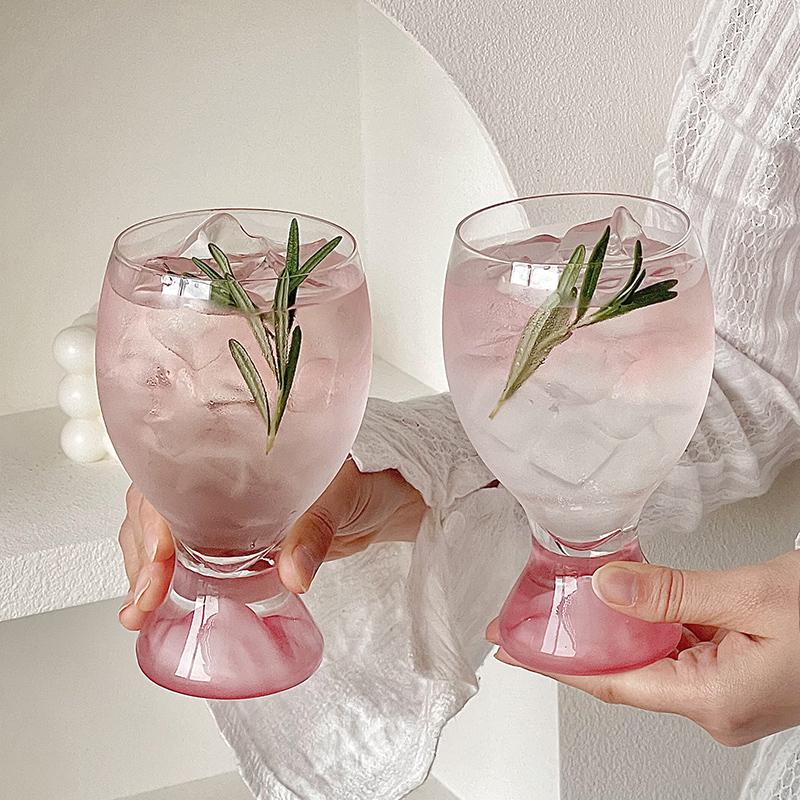 Wine Beer Foot - Creative Big Belly แก้วไวน์สีเรียบง่ายแก้วแชมเปญถ้วยกาแฟวอดก้าถ้วยโปร่งใสสั้นแก้วเบียร์ของขวัญ