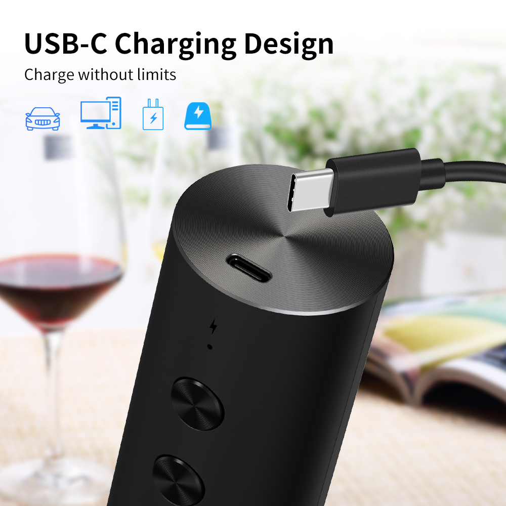 ชุดเปิดขวดไวน์ไฟฟ้า 4-in-1 แบบ - Bottle Stopper Set บทวิจารณ์และราคา