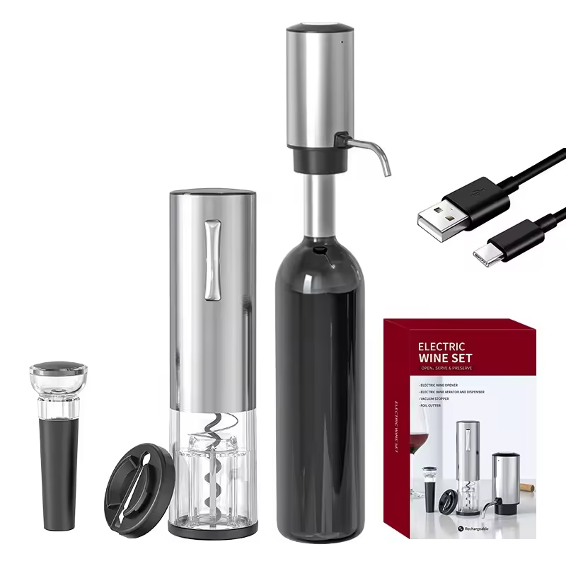 2024 ออกแบบใหม่ 4-in-1 แบตเตอร - Bottle Stopper Set บทวิจารณ์และราคา