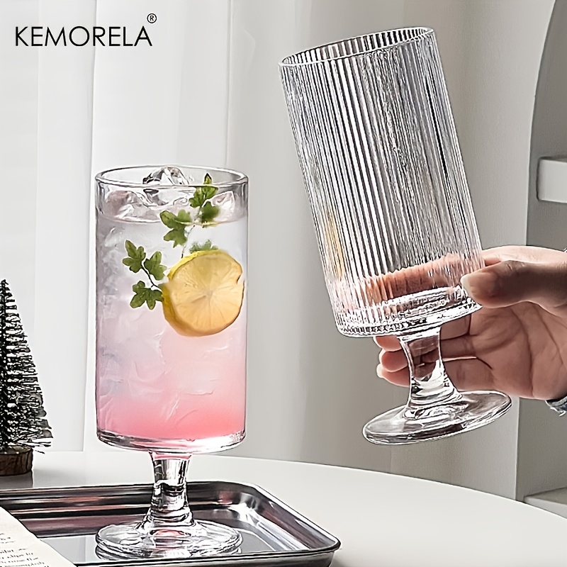 KEMORELA แก้วน้ำทรงสูง 1 ชิ้น  - Wine Beer Foot บทวิจารณ์และราคา