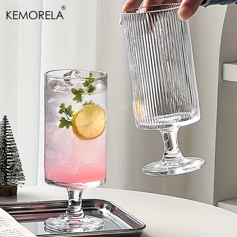 KEMORELA แก้วน้ำทรงสูง 1 ชิ้น  - Wine Beer Foot บทวิจารณ์และราคา