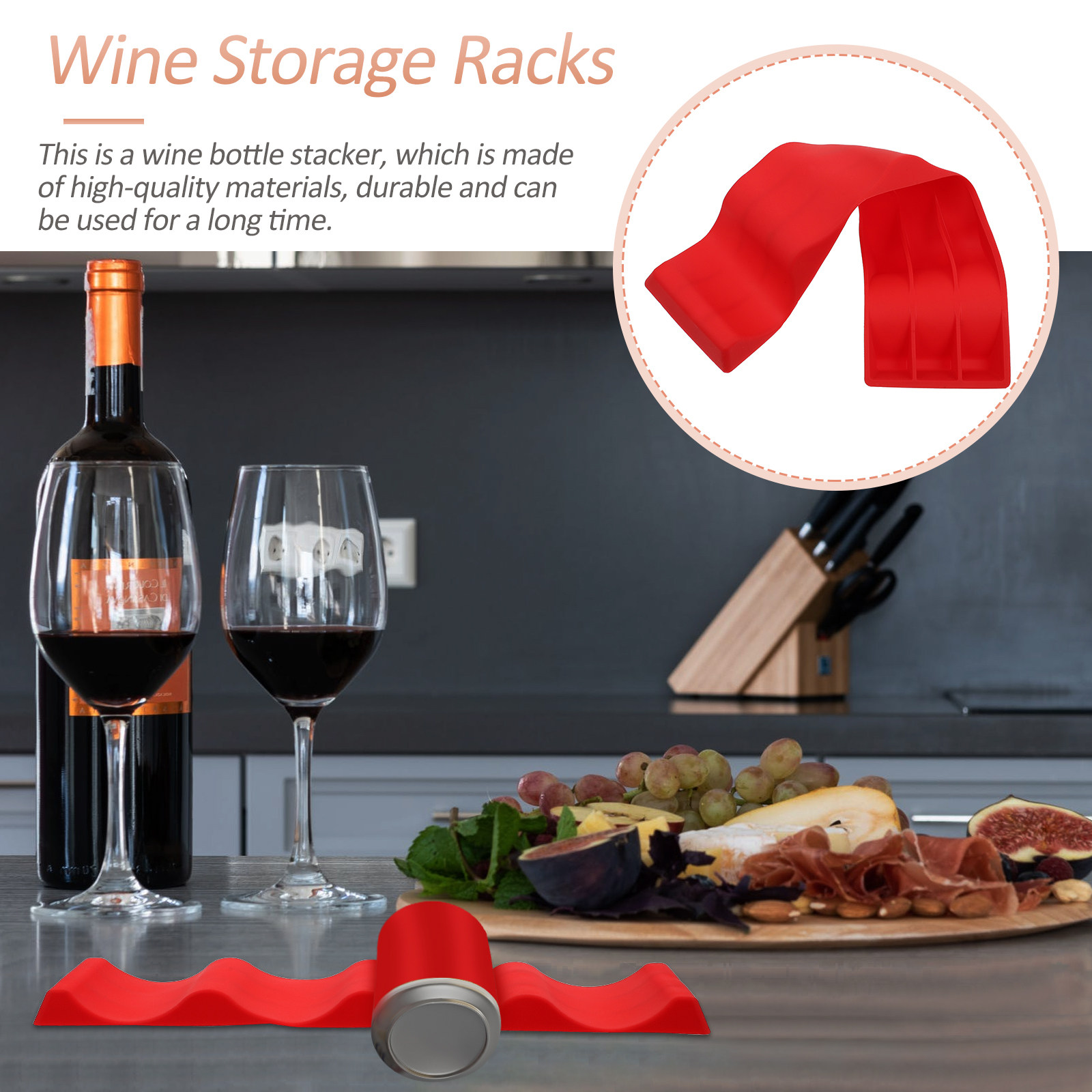 ที่วางขวดไวน์ซิลิโคนแบบพับได้  - Wine Beer And Liquor บทวิจารณ์และราคา