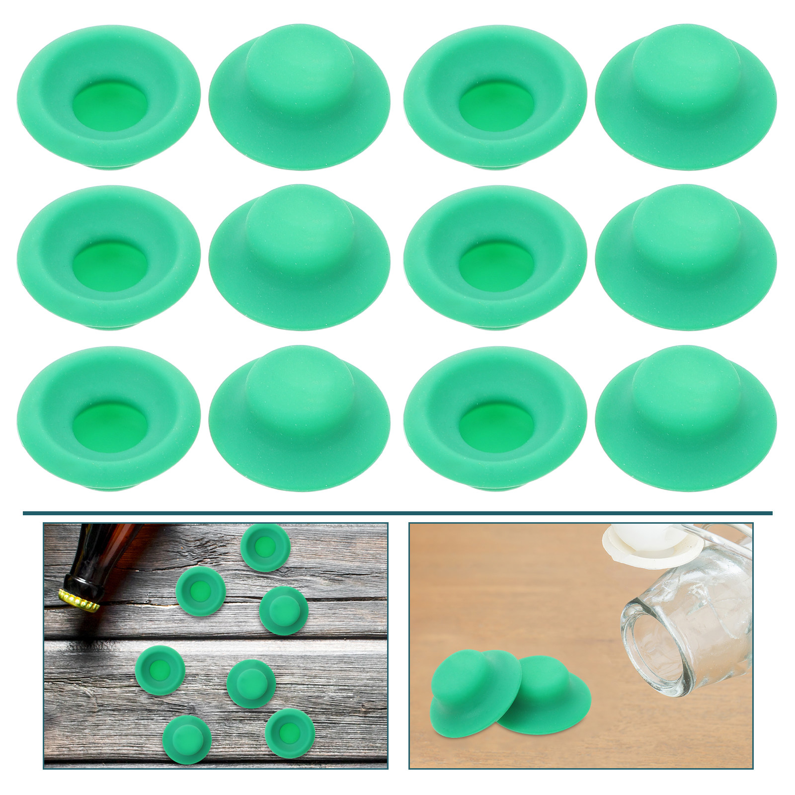 20 ชิ้น ชุดซีลยางซิลิโคนสำหรับ - Bottle Stopper Set บทวิจารณ์และราคา