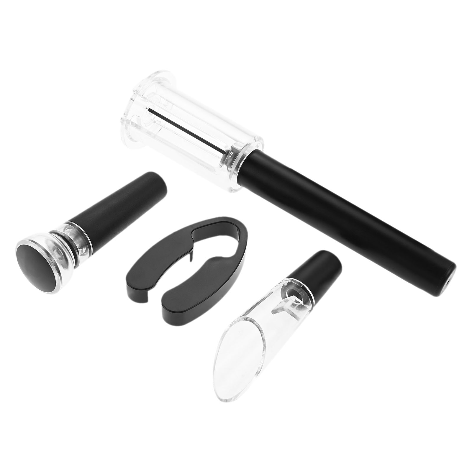 4 ชิ้นแบบพกพาปั๊มความดันอากาศข - Bottle Stopper Set บทวิจารณ์และราคา