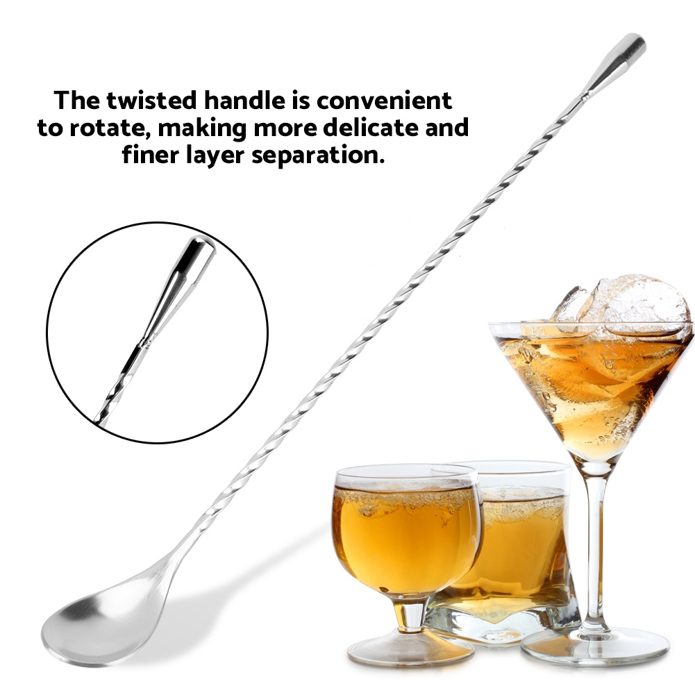 ช้อนสแตนเลสสำหรับผสมเครื่องดื่ - Bar Spoon Twisted บทวิจารณ์และราคา