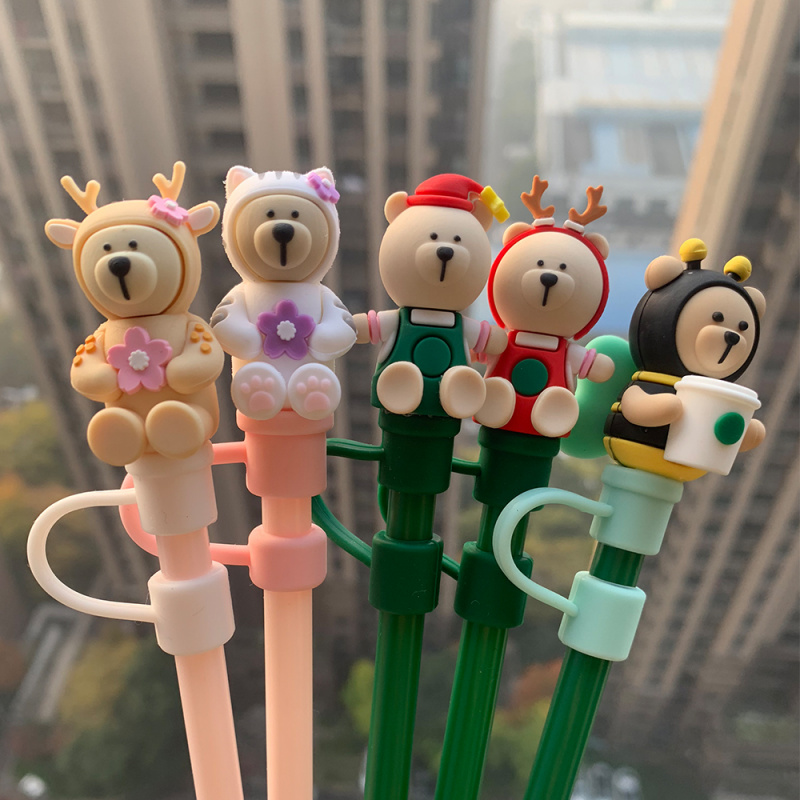 Creative ซิลิโคนฟาง Stopper Re - Bottle Stopper Set บทวิจารณ์และราคา