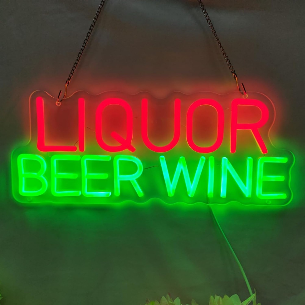 ป้ายไฟนีออน LED สำหรับตกแต่งผน - Wine Beer Store บทวิจารณ์และราคา