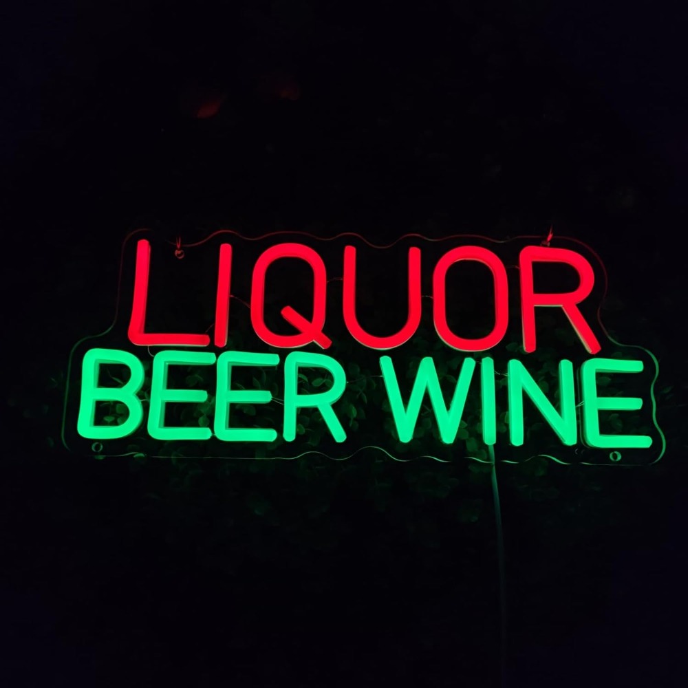 ป้ายไฟนีออน LED สำหรับตกแต่งผน - Wine Beer Store บทวิจารณ์และราคา
