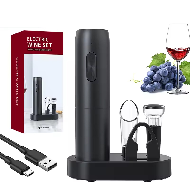 4-in-1 ไฟฟ้าขวดที่เปิดไวน์ชุดช - Bottle Stopper Set บทวิจารณ์และราคา