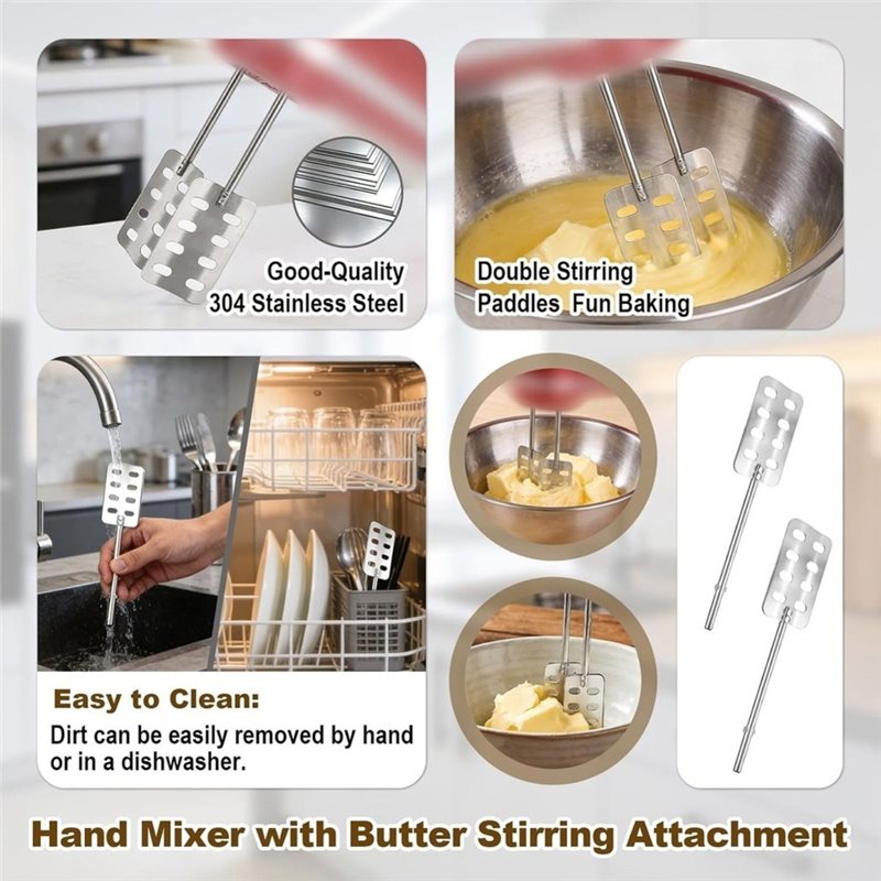 ชุดอุปกรณ์เปลี่ยนหัวตีเนยสำหรั - Kitchenaid Mixer Hand Mixer บทวิจารณ์และราคา