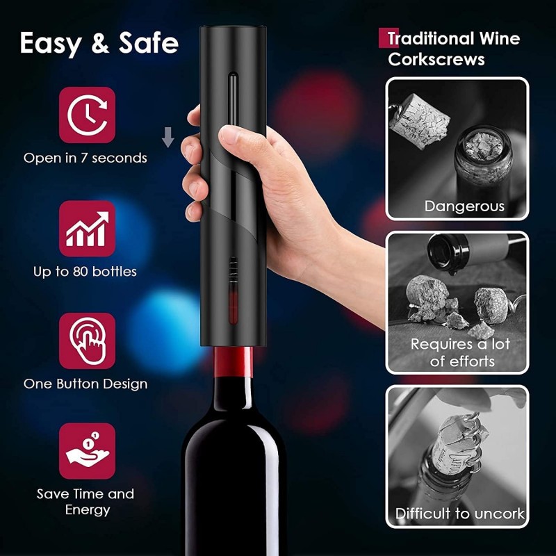 ชาร์จมัลติฟังก์ชั่ไฟฟ้าอัตโนมั - Bottle Stopper Set บทวิจารณ์และราคา