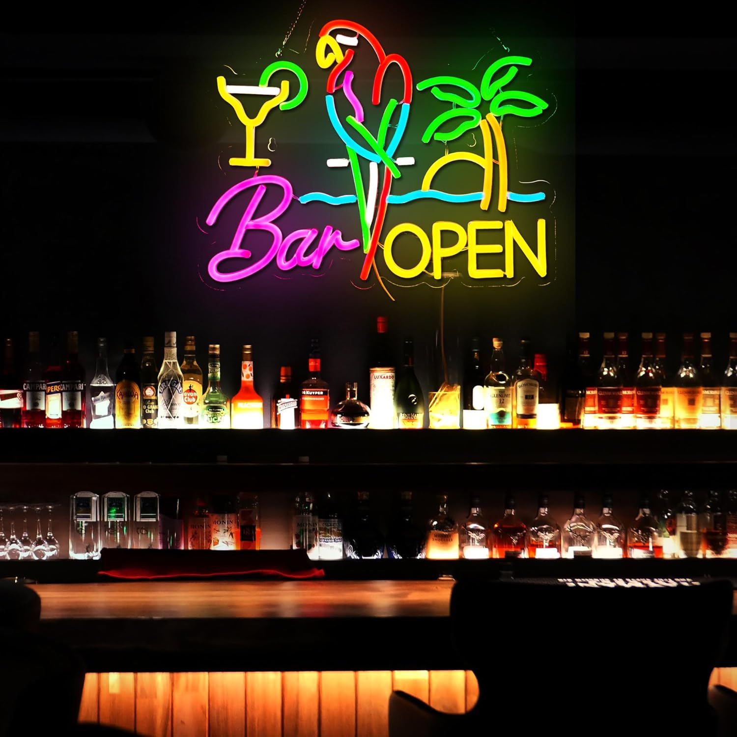 ป้ายไฟนีออนรูปบาร์ ไฟตกแต่งผนั - Beer & Wine Jockey Plaza Shopping บทวิจารณ์และราคา