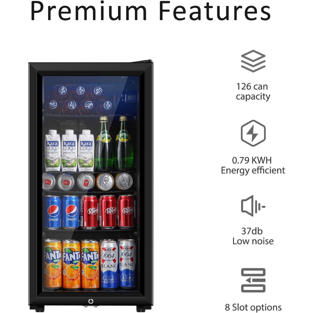 ตู้เย็นเครื่องดื่ม, ตู้เย็นขนา - Wine Beer Foot บทวิจารณ์และราคา