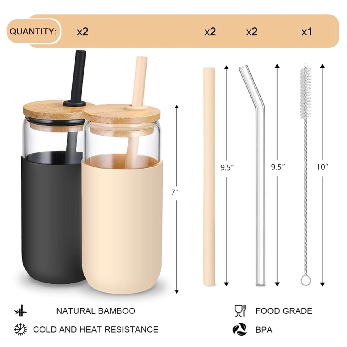 แก้วน้ำแก้วใส 2 สี ขนาด 20 ออน - Beer & Wine Jockey Plaza Shopping บทวิจารณ์และราคา