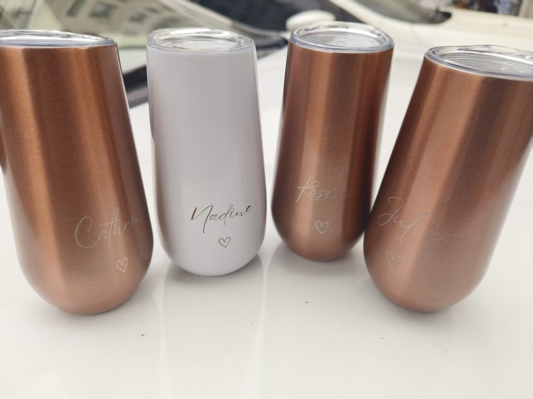 แก้วเก็บความเย็นสแตนเลส 6 ออนซ - Wine Beer Name บทวิจารณ์และราคา